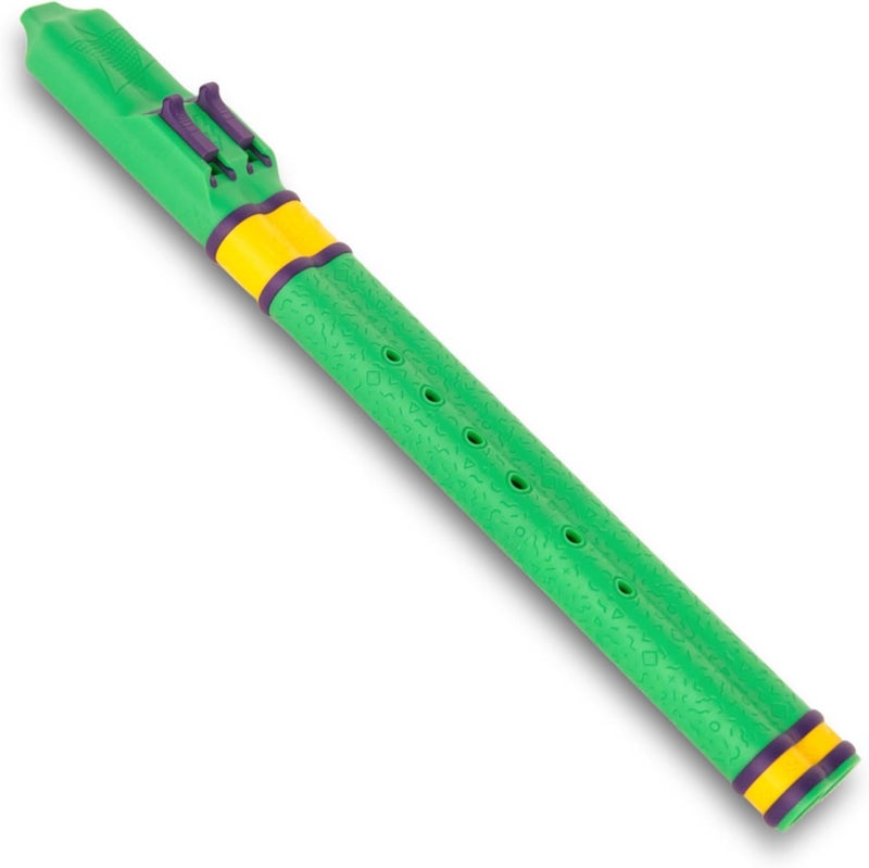 BáFlute BaFlute Native American Style Drone Flute, Key of A 432hz, Double Chamber Drone Flute, 3D Printed, 90's Vibe (Green) - Image 1